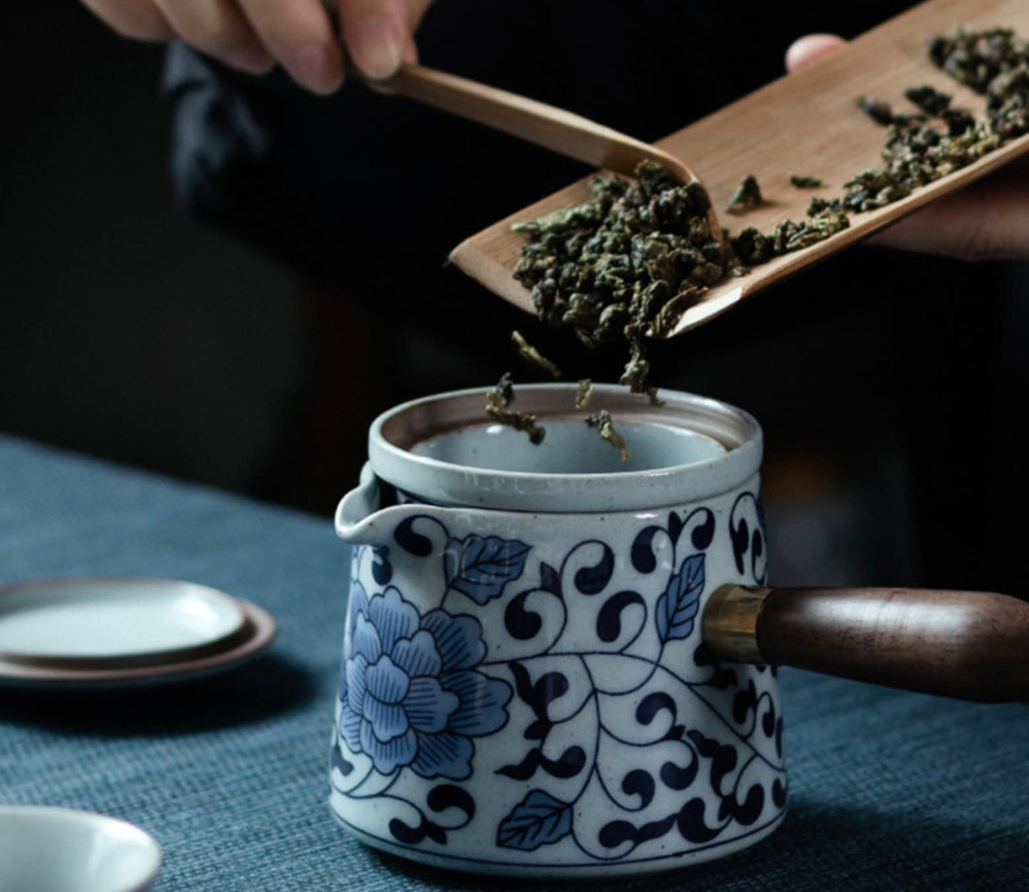 blue white gongfu teapot, Chinese teapot, Gong fu teapot, Kung Fu tea pot, best tea gift sets, loose leaf teapot