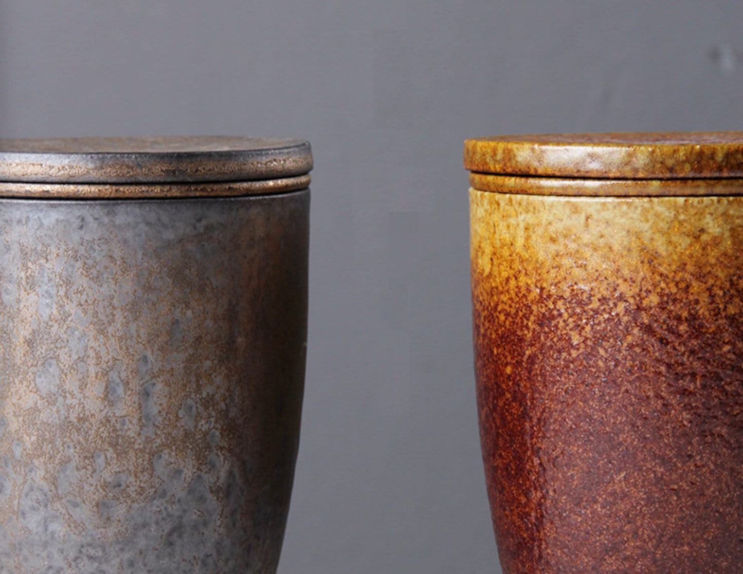 Tea Infuser Mug 13.5oz/400ml | Handmade Stoneware Mug with Infuser and Lid | Japanese Style Ceramic Tea Mug | Mug Gift for Tea Lovers