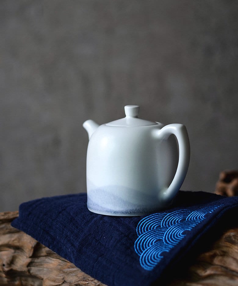 Handmade Tea Set with Teapot, Chinese Kungfu Tea Set for Loose Leaf Tea, Jingdezhen Hand Painted Gongfu Tea Ceremony Set, Tea Lover Gift