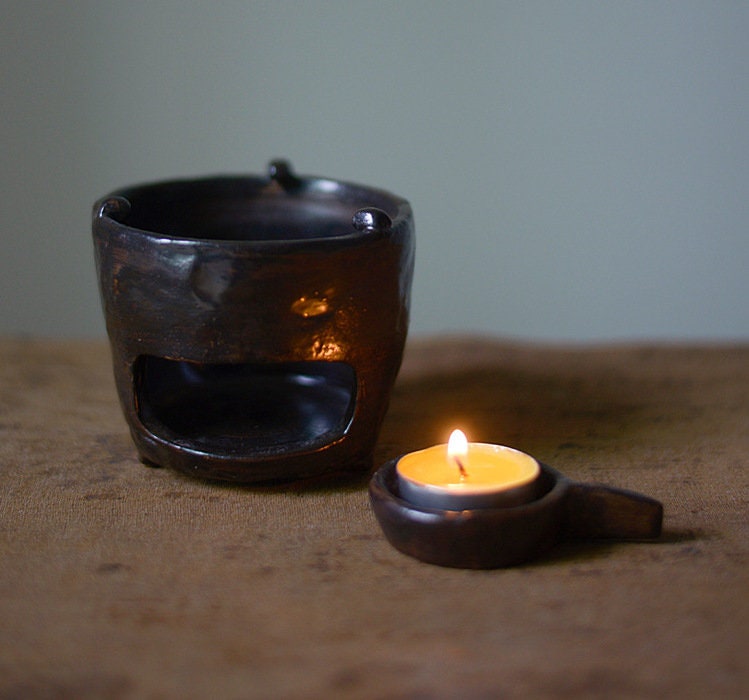 Handmade Ceramic Tea Pot Warmer| Tea Warmer Stand with Candle Holder | Teapot Warmer to keep Tea always Warm | Candle Warmer Tea Light