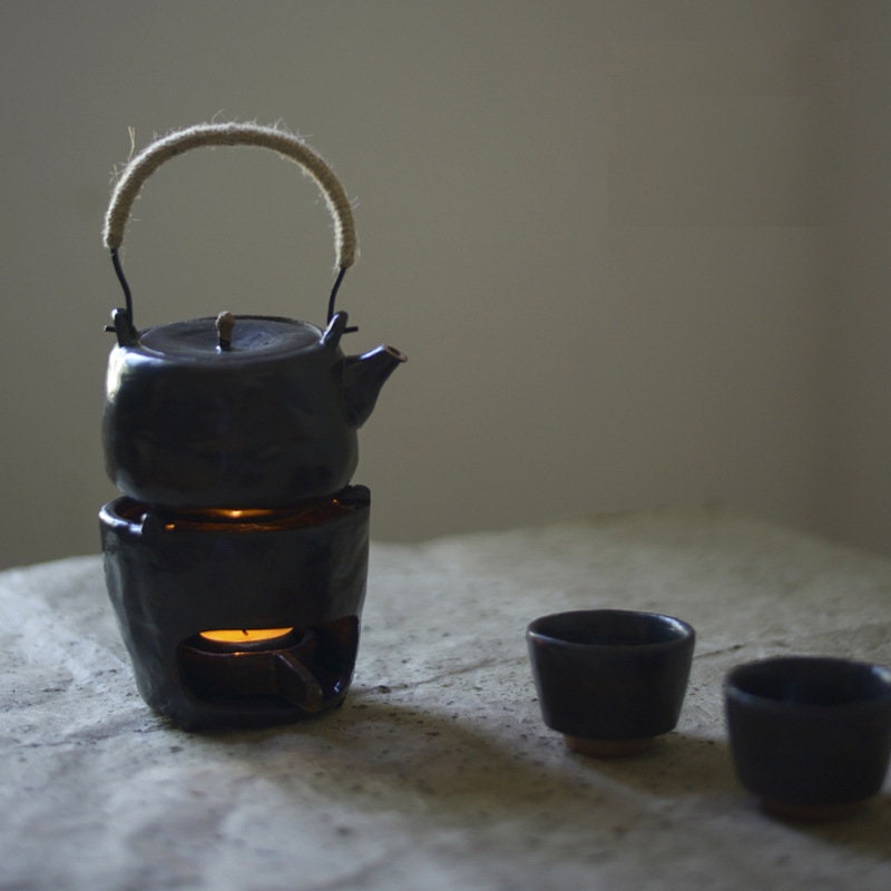 Handmade Ceramic Tea Pot Warmer| Tea Warmer Stand with Candle Holder | Teapot Warmer to keep Tea always Warm | Candle Warmer Tea Light