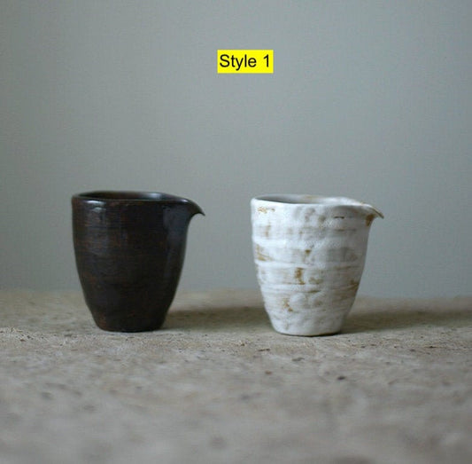 Hand-made Ceramic Fairness Cup | ‘ Gongdaobei’ for Chinese Kung Fu Tea Ceremony | Tea Pitcher, Fair Cup - 2 Styles
