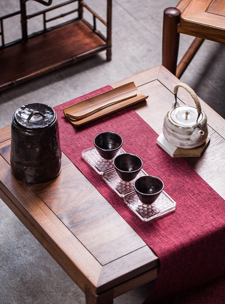 Handmade Ceramic Gongfu Teapot 260ml/8.8oz, Japanese Style Kung fu teapot, White & Black Colors, Gongfu Tea Lover Gift