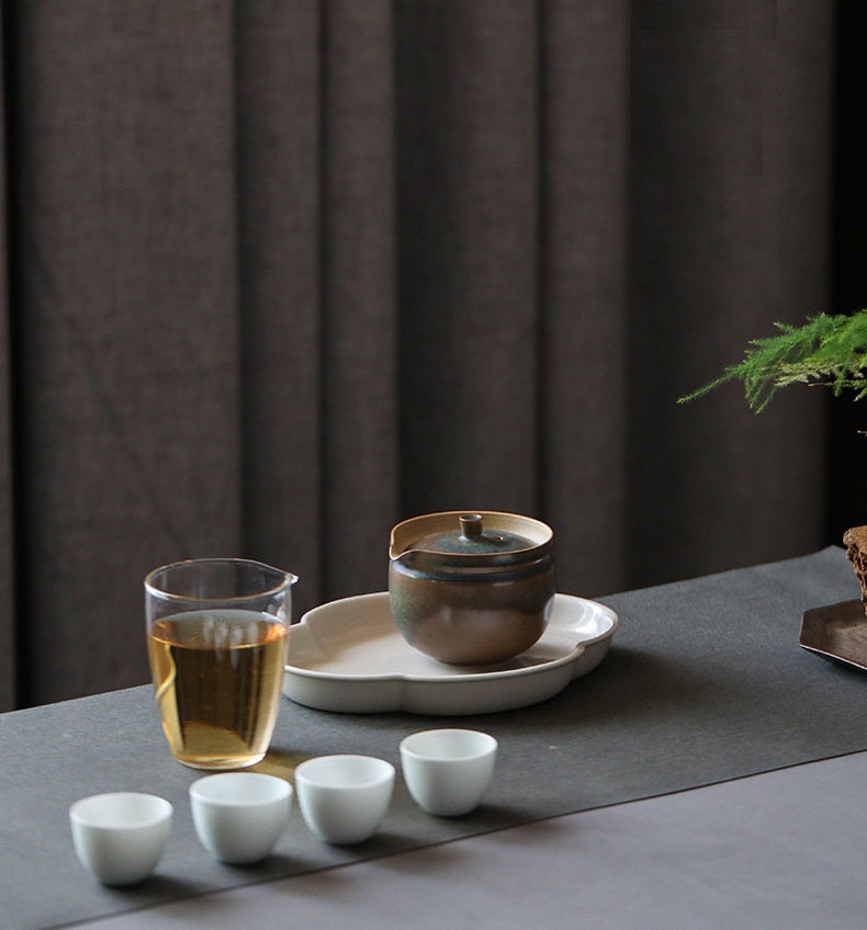 Jingdezhen Stoneware Hand-grab Teapot 180ml/6oz, Handmade Ceramic Gongfu Teapot, Quality Kung Fu Teapot | Great Gift for Gongfu Tea Lovers