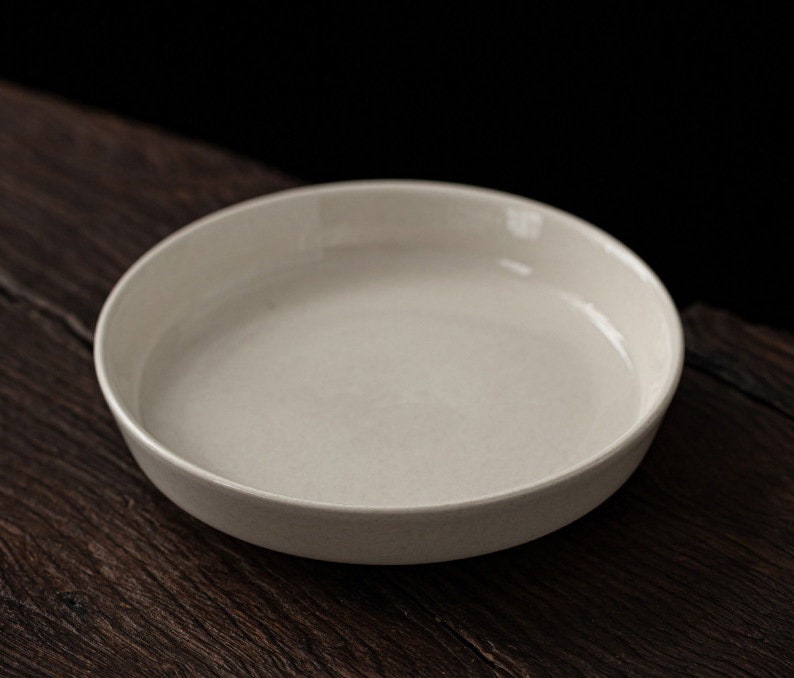 Handmade Porcelain Gaiwan with Lid 150ml/5oz | Wood Ash Glaze White Gray Gaiwan | Gaowan Tea Set | Chinese Kungfu Tea Gaiwan | Tea Cup Sets