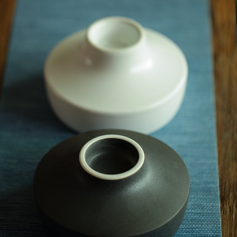 Hand Thrown Ceramic Ikebana Vase / Ikebana Container / Ikebana Bowl / Fruit Bowl/ Japanese Floral Arrangement / Kungfu Chado Tea Table Decor