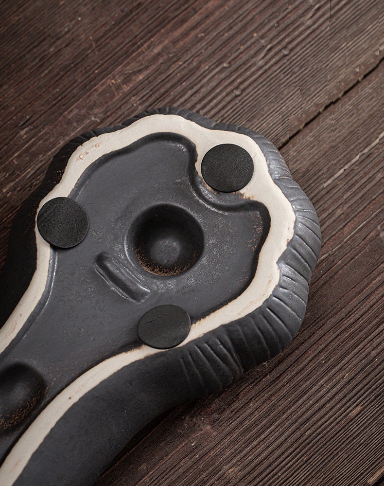 Zen Style Ceramic Tea Tray for Kung Fu Tea / Creative Chinese Table Tray / Gongfu Tea Serving Tray - 2 Colors / Kungfu Lover Gift