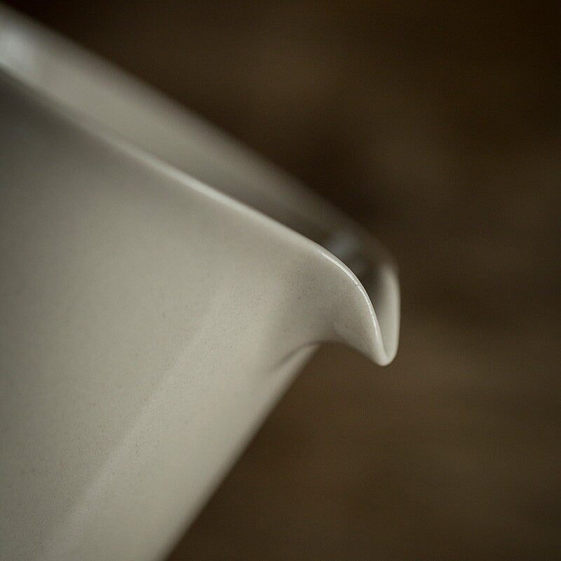 Ceramic Fairness Cup for Gongfu Tea, Wood Ash Glaze Porcelain Gong Dao Bei, Porcelain Chahai, Tea Pitcher, Kungfu Tea Accessories
