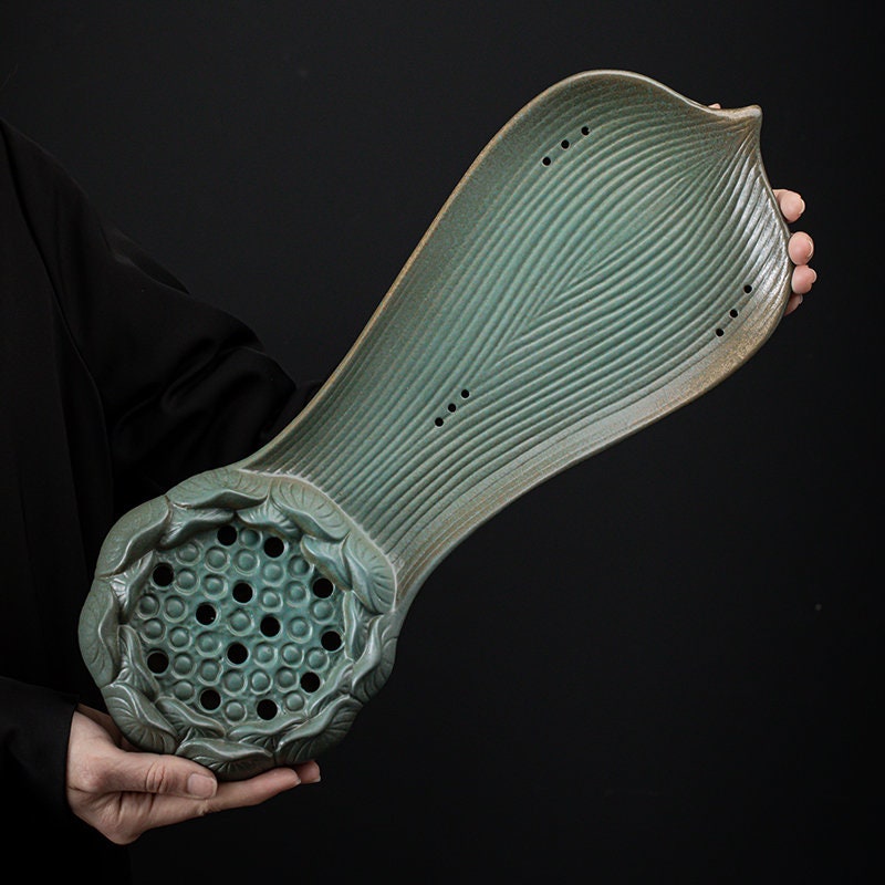 Zen Style Ceramic Tea Tray for Kung Fu Tea / Creative Chinese Table Tray / Gongfu Tea Serving Tray - 2 Colors / Kungfu Lover Gift