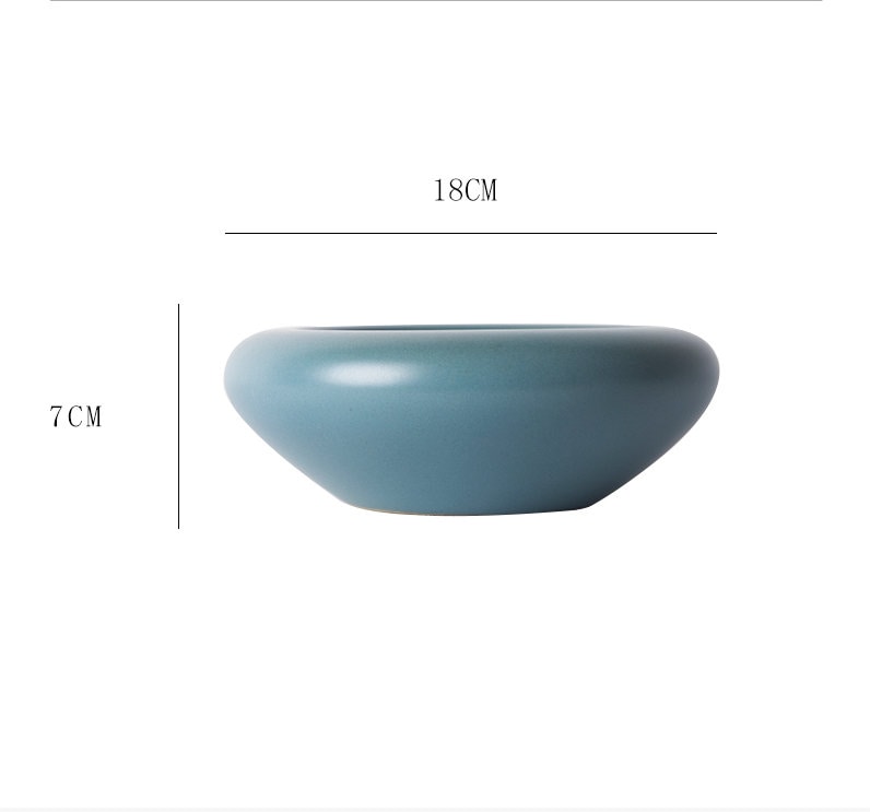 Turquoise Ikebana Vase - Round Bowl / Handmade Ikebana Container / Ikebana Bowl / Japanese Floral Arrangement / Chado Tea Table Decor