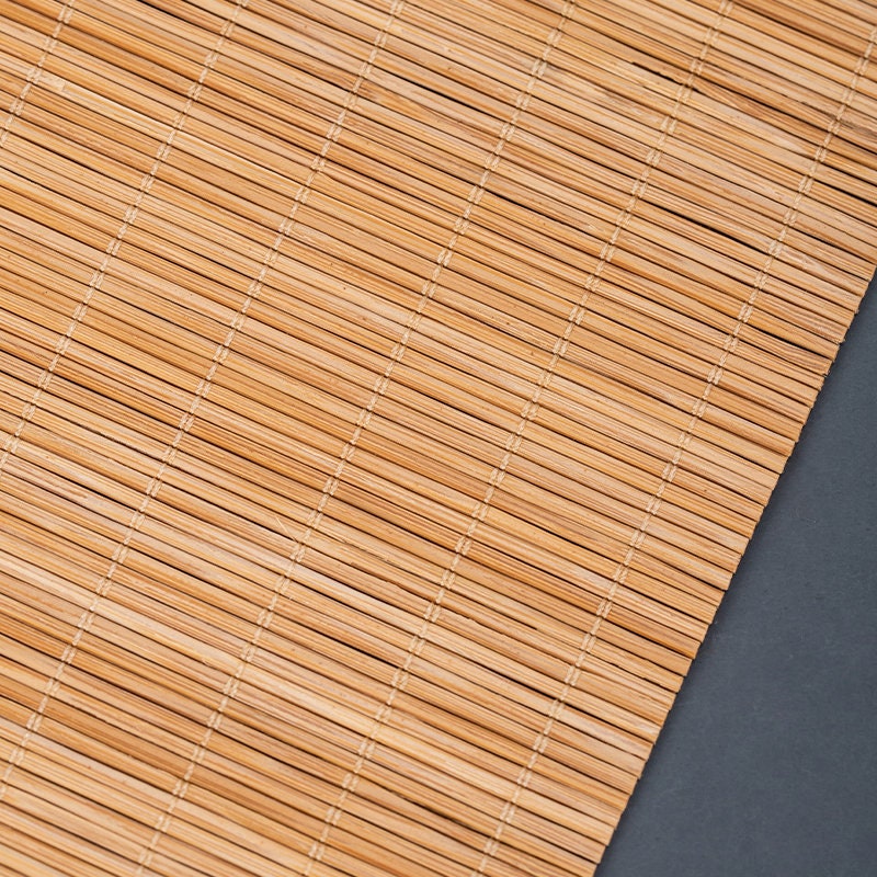 100% Natural Bamboo Table Runner, Oriental Style Bamboo Tea Table Mat, Kungfu Tea Accessories, 3 Design Multiple Lengths