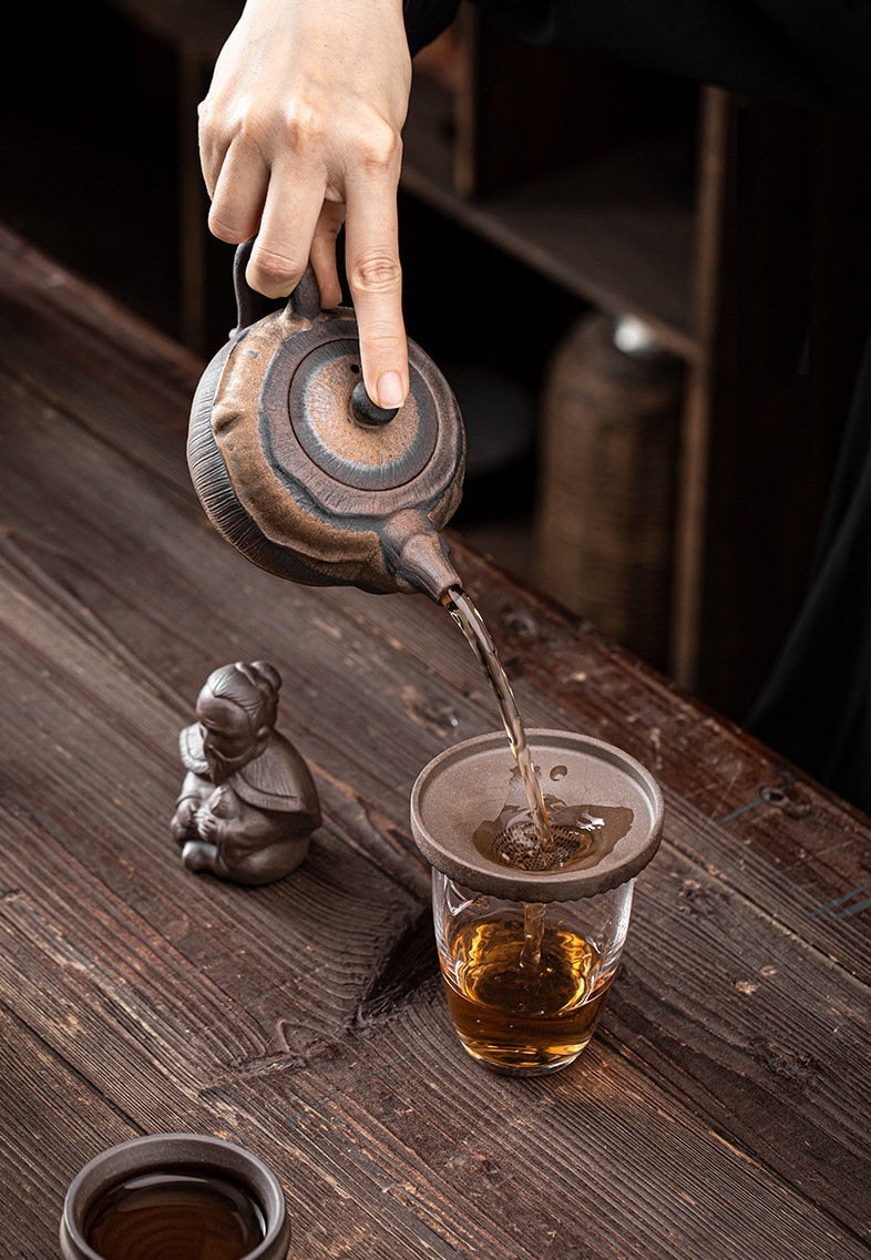 Fisherman Ceramic Tea Strainer For Kungfu Tea, 2 Styles, Tea Strainer Set, Gongfu Tea Ceremony Accessories