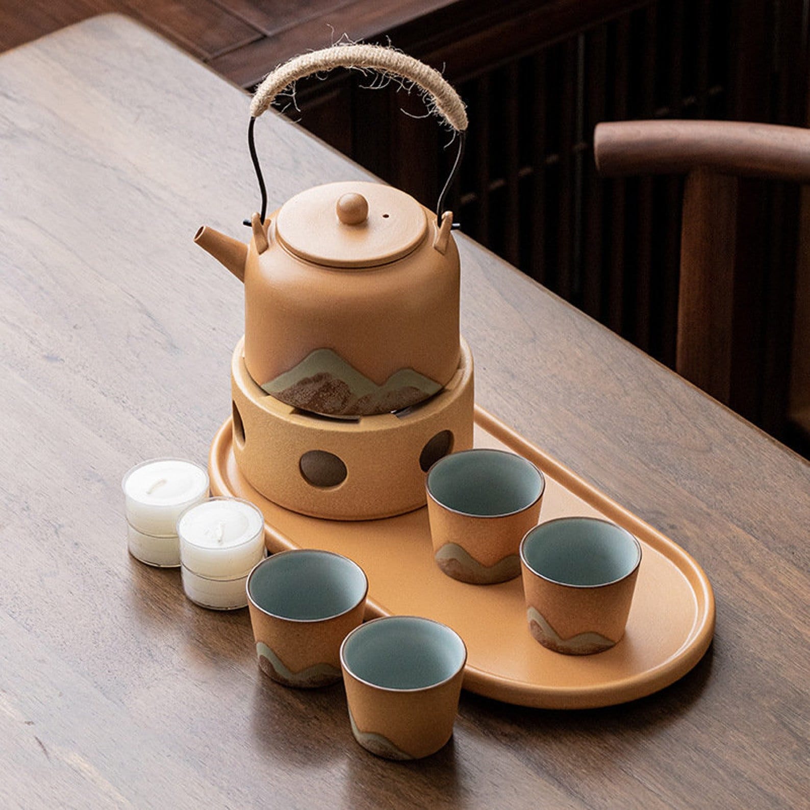 tea ceremony set, art deco tea set