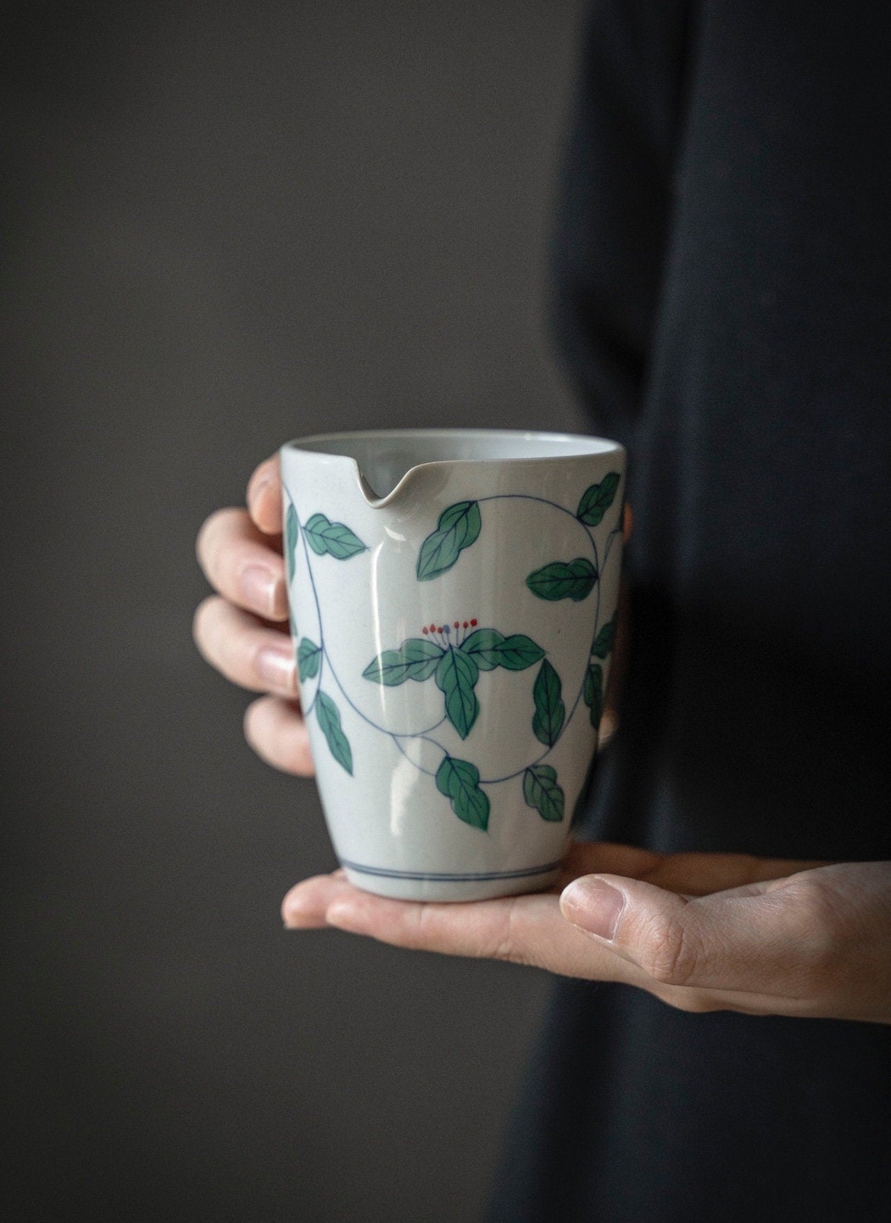 Hand Painted 'Twinned Trunks' Fairness Cup, Gongdaobei for Chinese Kungfu Tea Ceremony / Tea Pitcher, Gongfu Tea Accessories - 2 Styles