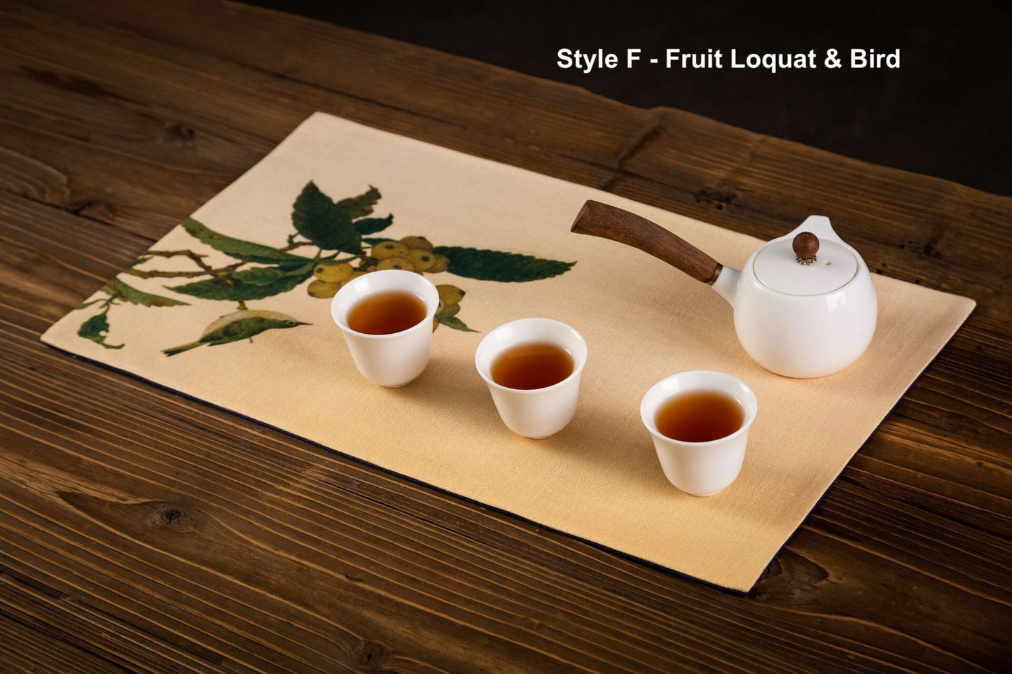 Fabric Tea Table Runner for Gongfu Tea Ceremony 30x50cm, Kungfu Tea Table Mat, Zen Style Oriental Style Tea Cloth, Kungfu Tea Accessories