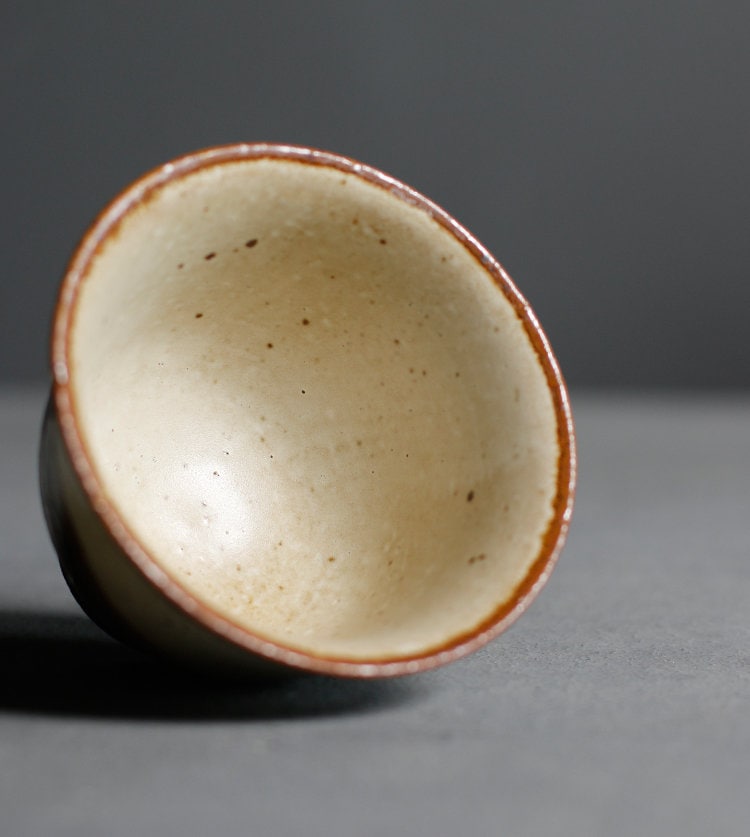 Jingdezhen 'Sunset' Stoneware Gaiwan Set, Handmade Wood-fire Color Kungfu Tea Set - 1 Gaiwan, 4 cups and 1 pitcher, Gongfu Tea Lovers Gift