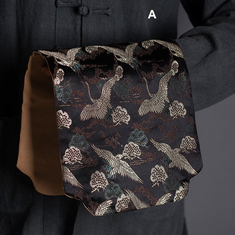 Tea Ceremony Mats 20x48cm, Brocade, Zen Style, Small Tea table Placemat, Tea Table Cloth, Tea Towel, Gongfu Tea Set Accessory, 5 Styles