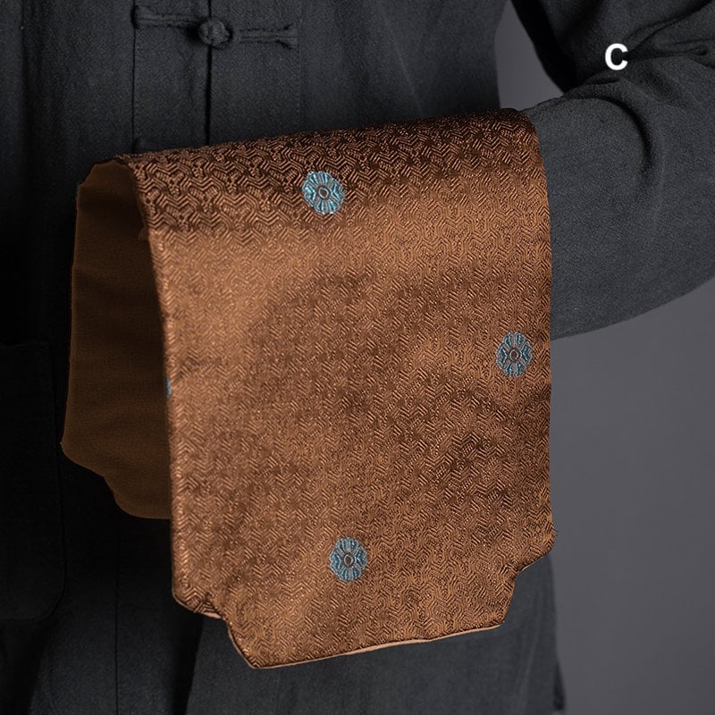 Tea Ceremony Mats 20x48cm, Brocade, Zen Style, Small Tea table Placemat, Tea Table Cloth, Tea Towel, Gongfu Tea Set Accessory, 5 Styles