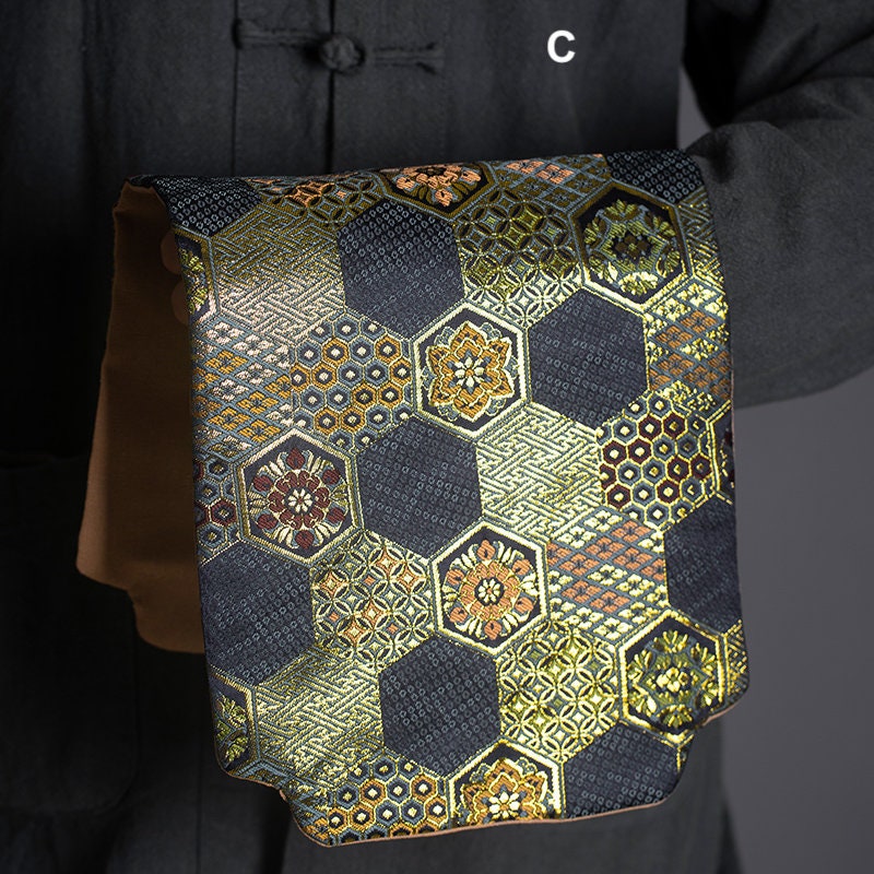 Tea Ceremony Mats 20x48cm, Brocade, Zen Style, Chado Tea Cloth, Small Tea Table Placemat, Tea Towels, Gongfu Tea Set Accessory, 5 Styles