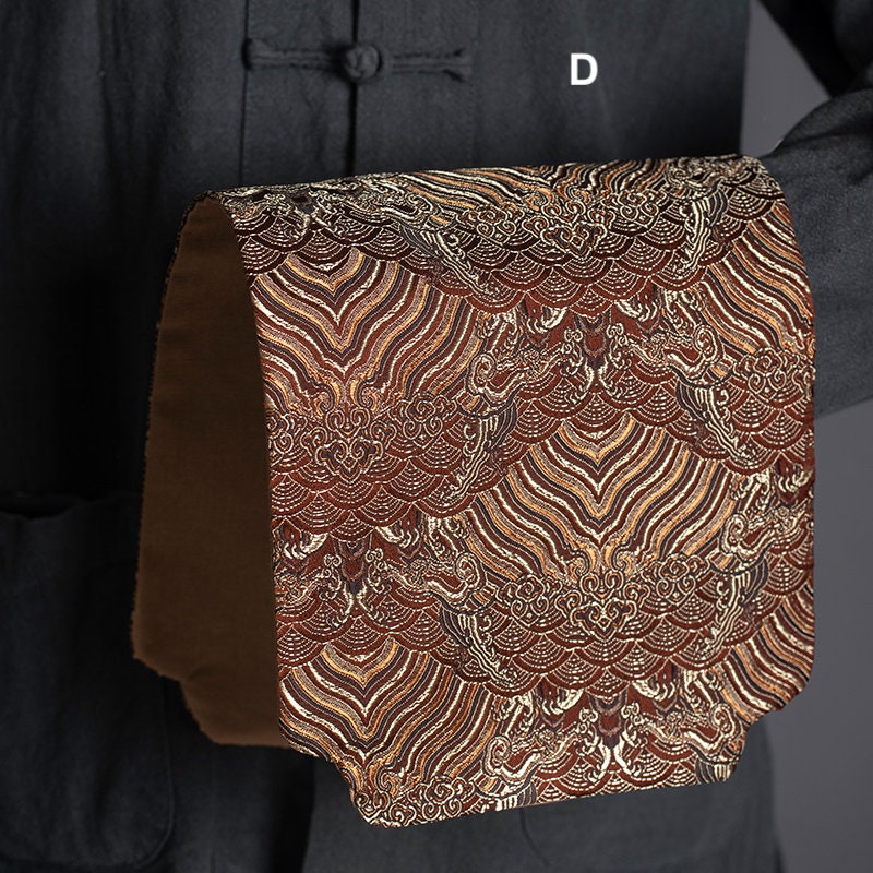 Tea Ceremony Mats 20x48cm, Brocade, Zen Style, Chado Tea Cloth, Small Tea Table Placemat, Tea Towels, Gongfu Tea Set Accessory, 5 Styles