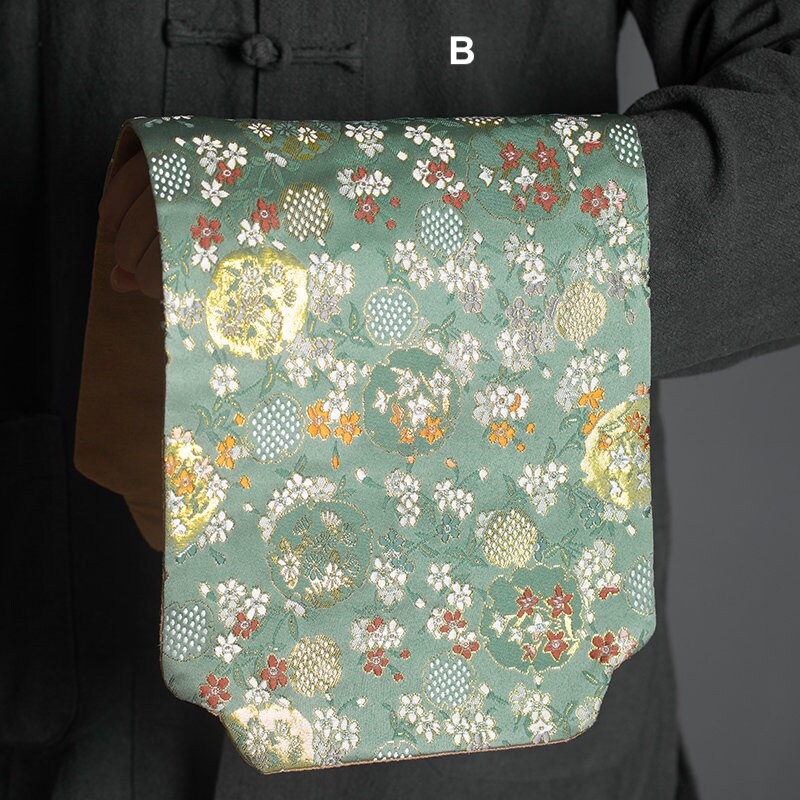 Gongfu Tea Ceremony Mats 20x48cm, Brocade, Zen Style Mat, Chado Cloth, Tea Table Placemat, Tea Towels, Gongfu Tea Set Accessory, 5 Styles