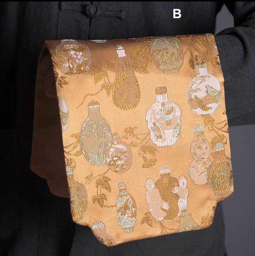 Tea Ceremony Mats 20x48cm, Brocade, Zen Style, Small Tea table Placemat, Tea Table Cloth, Tea Towel, Gongfu Tea Set Accessory, 5 Styles