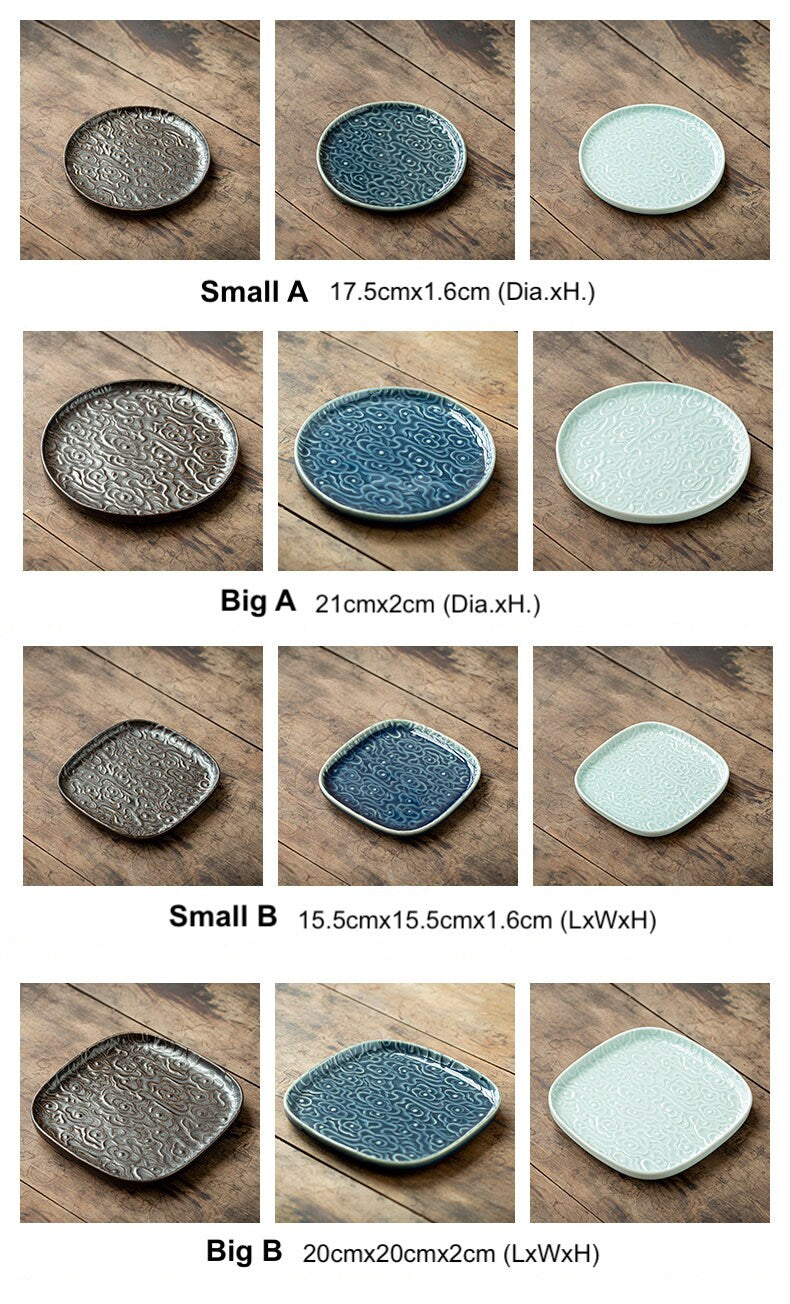 Lucky Clouds Tea Tray, Teapot Holder (Hu Cheng), Serving Tray, Gongfu Tea Tray, Gongfu Tea Table Fruit Snack Platter, Zen Style Trays