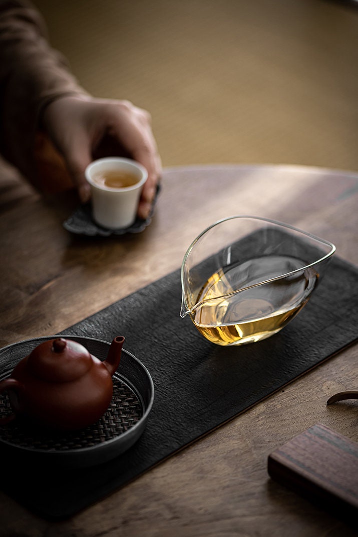 Glass Gong Dao Bei for Kungfu Tea Ceremony, Heat-resistant Glass Tea Pitchers, Fairness Cup, Cha Hai, Gongfu Tea Accessories - 2 Styles