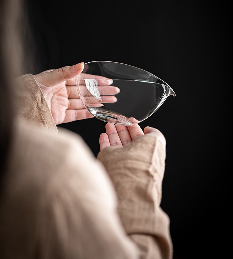 Glass Gong Dao Bei for Kungfu Tea Ceremony, Heat-resistant Glass Tea Pitchers, Fairness Cup, Cha Hai, Gongfu Tea Accessories - 2 Styles