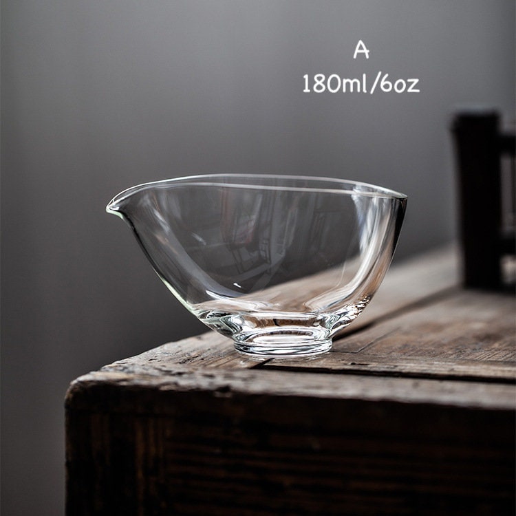 Glass Gong Dao Bei for Kungfu Tea Ceremony, Heat-resistant Glass Tea Pitchers, Fairness Cup, Cha Hai, Gongfu Tea Accessories - 2 Styles