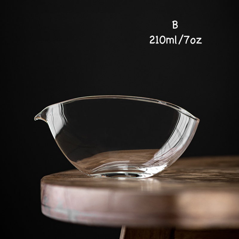 Glass Gong Dao Bei for Kungfu Tea Ceremony, Heat-resistant Glass Tea Pitchers, Fairness Cup, Cha Hai, Gongfu Tea Accessories - 2 Styles