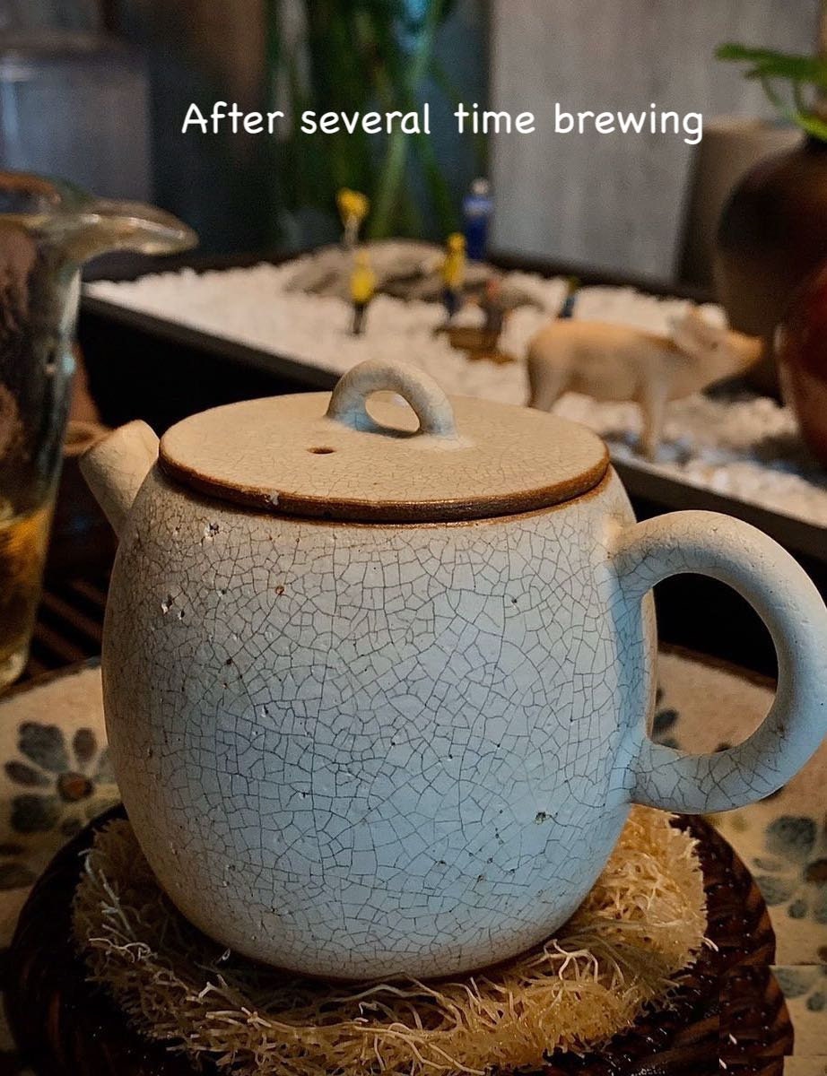 Handmade Kohiki Gongfu Teapot (160ml/5.4oz), Creamy White Small Teapot, Japanese Kohiki Teapot Set, Gift to Kungfu Tea Lovers