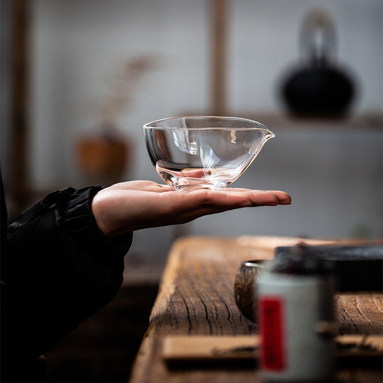Glass Gong Dao Bei for Kungfu Tea Ceremony, Heat-resistant Glass Tea Pitchers, Fairness Cup, Cha Hai, Gongfu Tea Accessories - 2 Styles