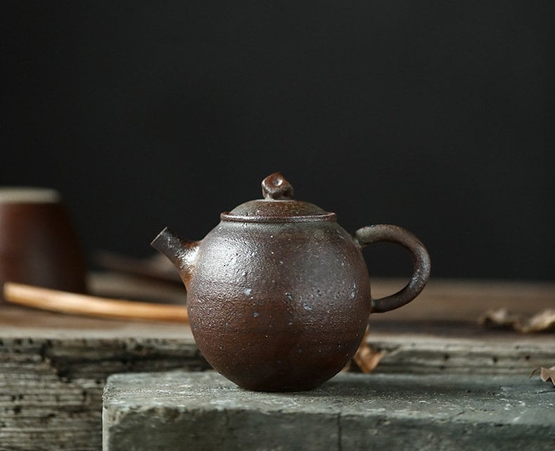 HANDMADE Stoneware Gaiwan Set, Handmade, Wood-fired, Natural Glaze, Jingdezhen Kungfu Teapot Set, Gaiwan, Gongfu Tea Lovers Gift