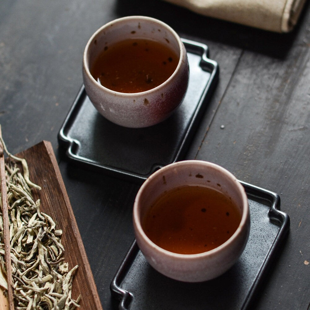 Pink Ice Crackle Glaze Kungfu Tea Set, Handmade, Jingdezhen Teapot Set - 1 Teapot, 1 Fairness Cup and 4 Cups, Gongfu Tea Lovers Gift