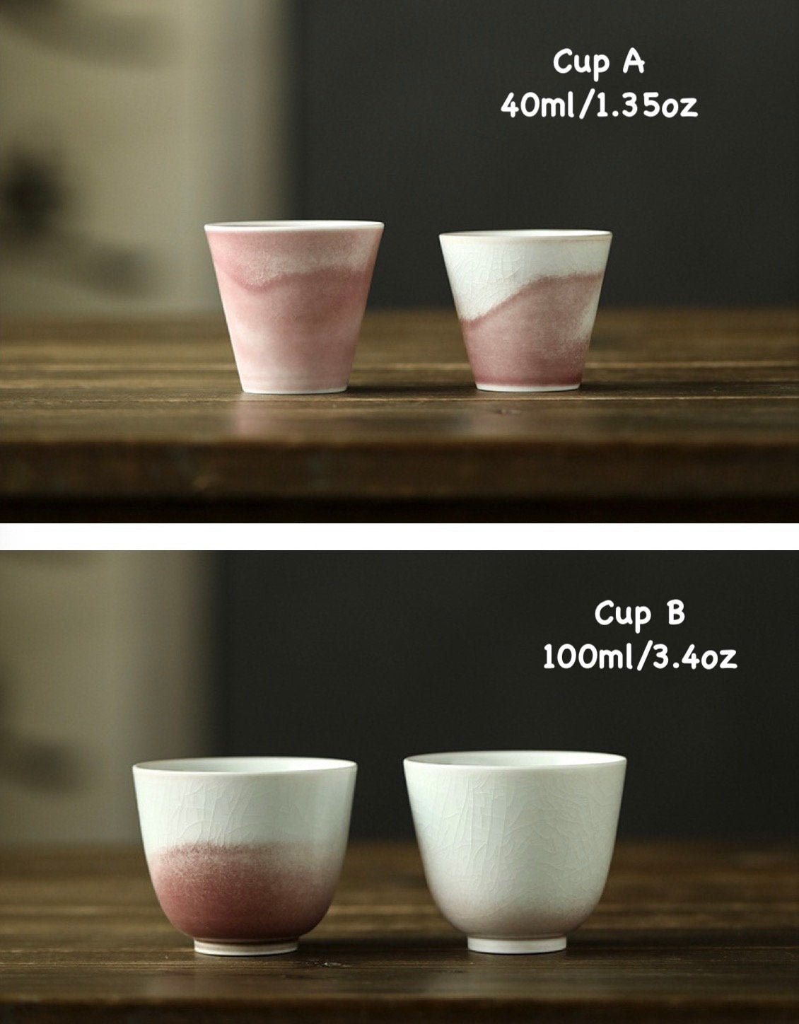 Handmade Pink Gaiwan Tea Set, Jingdezhen handmade tea set, Chinese Gongfu tea ceremony set, Asian Tea Set, Kungfu Tea Lovers Gift Set