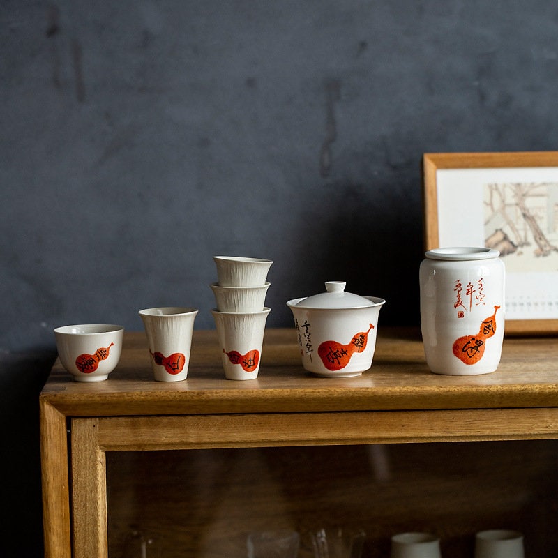 Calligraphy Style Gongfu Tea Cups, Wood Ash Glaze Ceramic Chinese Tea Cups, Gongfu Tea Cup, Aroma Tea Cups, Kungfu Tea Ceremony Set