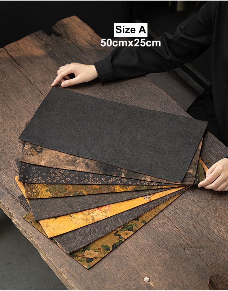 Tea-Silk Mats, Gambiered Canton Silk Tea Mats, Natural Dye, Tea table Placemat, Chado table placemat, Gongfu Tea Accessory, 8 styles 2 size