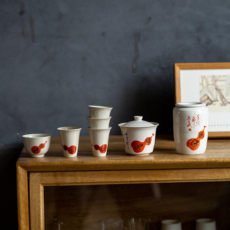 Calligraphy 'She De 舍得‘ Small Canister, Wood Ash Glaze Sealed Tea Jar for Loose leaf tea, Tea Container, Tea Caddy, Tea Tin, Tea Lovers Gift