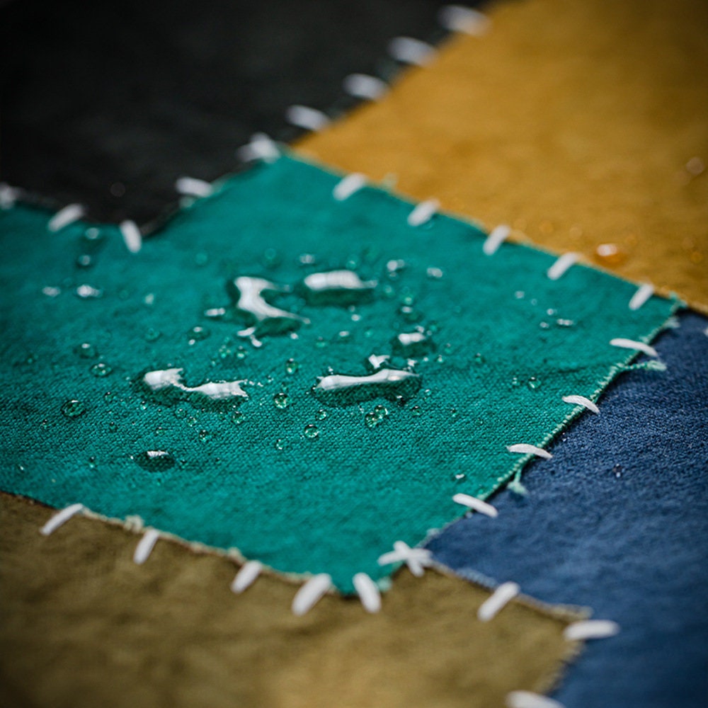 Rainbow Embroidery Tea Mat 58X27CM, Hand Stitching, Plant Dye Canvas Tea Table Mat, Zen Style Teapot Mat, waterproof, Kungfu Tea Accessories