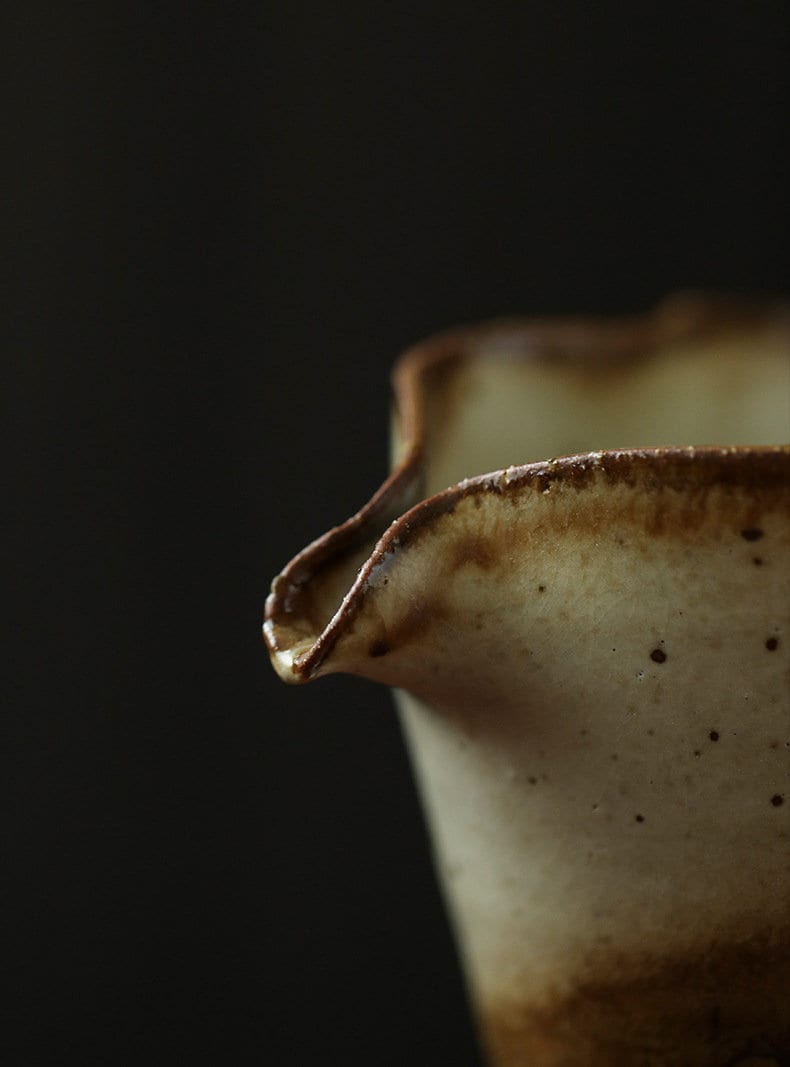 Handmade Fairness Cup for Kungfu Tea Ceremony, ‘Sunset’ Stoneware Tea Pitchers, Gong Dao Bei, Cha Hai, Gongfu Tea Accessories - 3 Styles