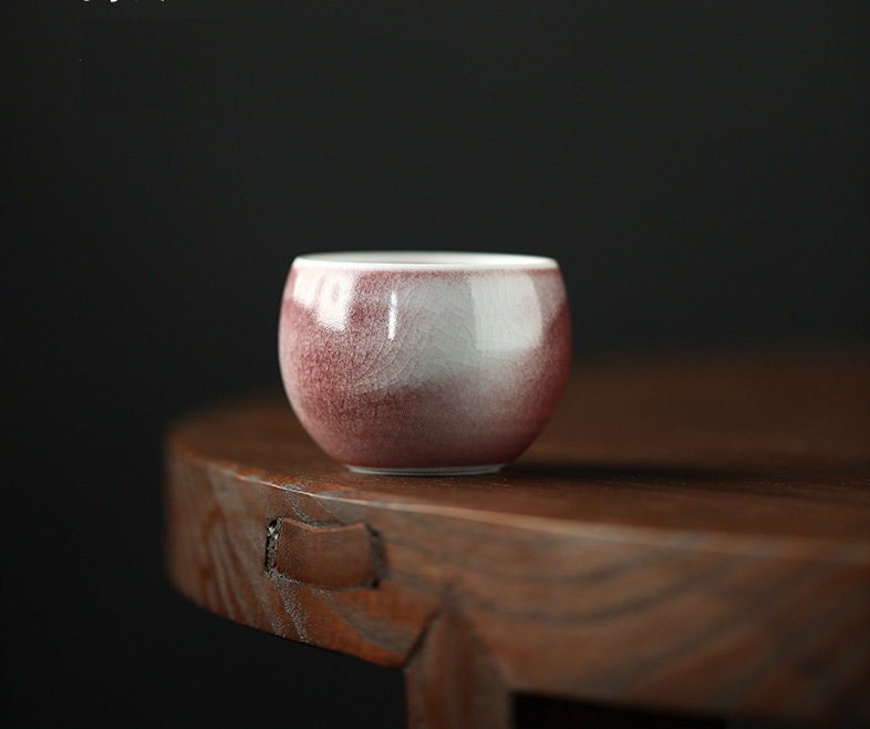 Handmade Pink Gongfu Tea Set, Jingdezhen handmade tea set, Chinese Gongfu tea ceremony set, Asian Tea Art Set, Kungfu Tea Lovers Gift Set