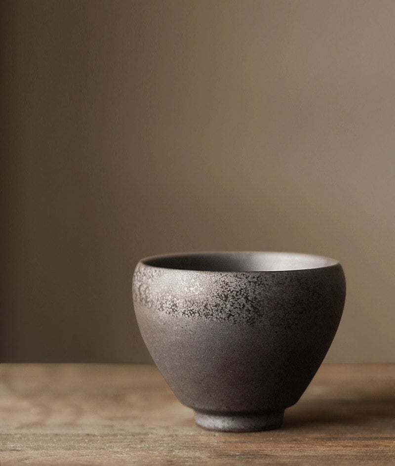 Black Pottery Gongfu Teapot, Handmade Japanese Style Teapots, Small Teapot to Brew Loose Leaf Tea, 2 Styles, Black Kyusu Teapot