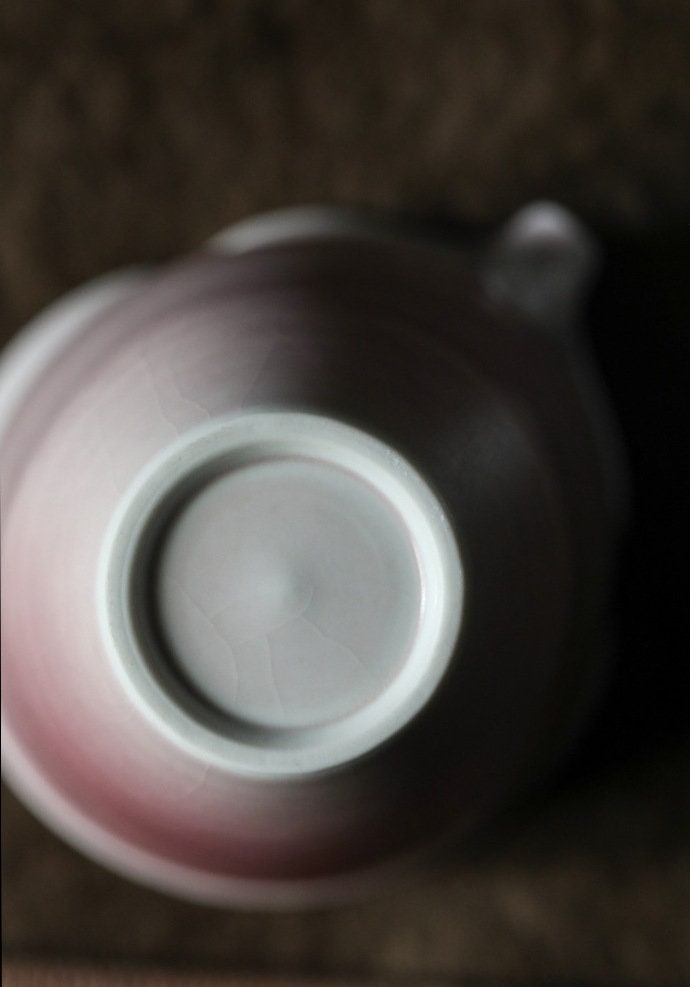 Handmade Fairness Cup 180-200ml/6-6.7oz, Ice Crack Glaze Pink Gong Dao Bei, Tea Pitcher, Jingdezhen, Cha Hai, Gongfu Tea Accessories