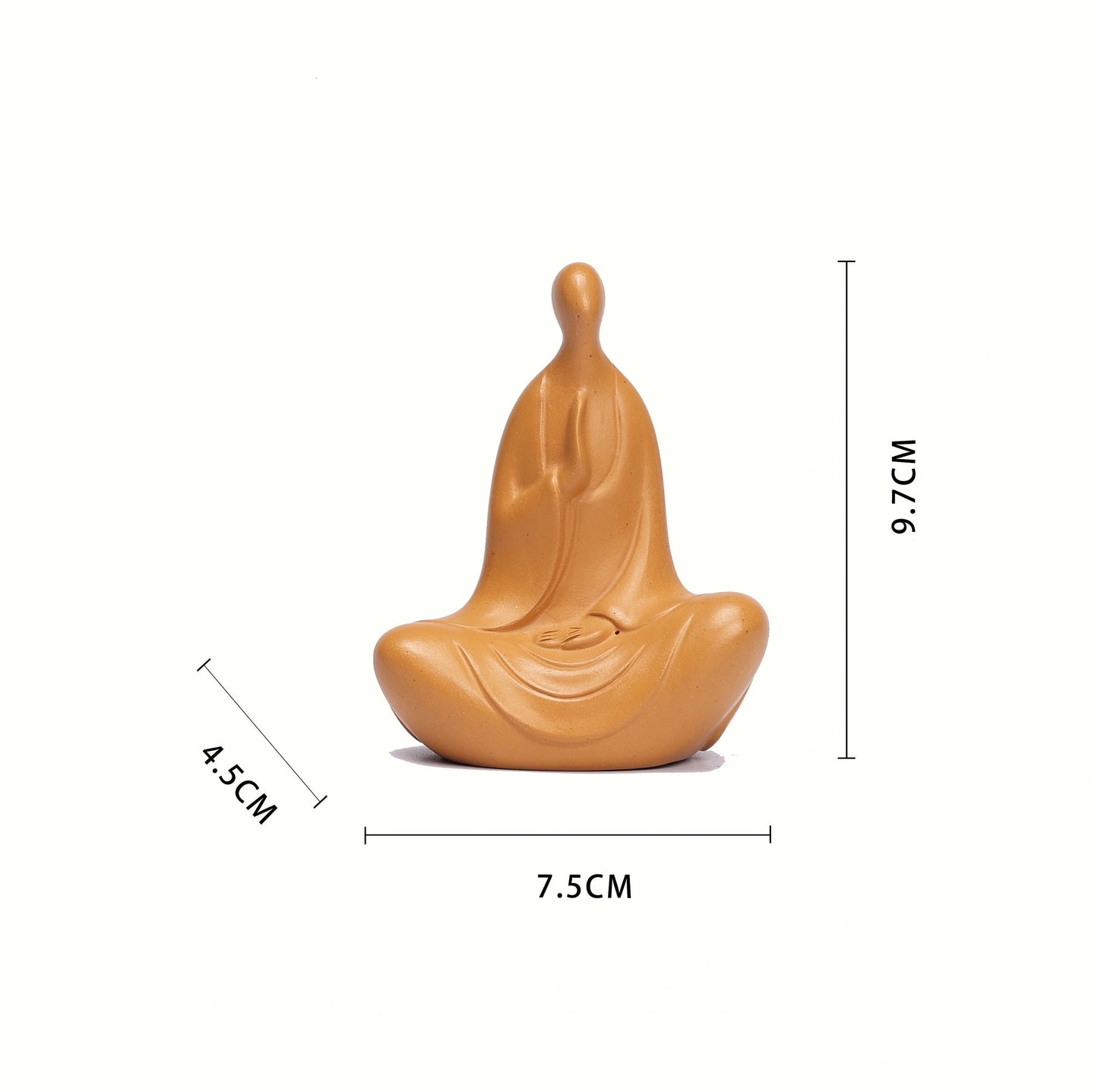 Yixing Zisha Small Monk Tea Pet, Monk Figurine, Handmade Tea Pet, Creative Small Monk Sculpture Decor for Tea Table & Desktop