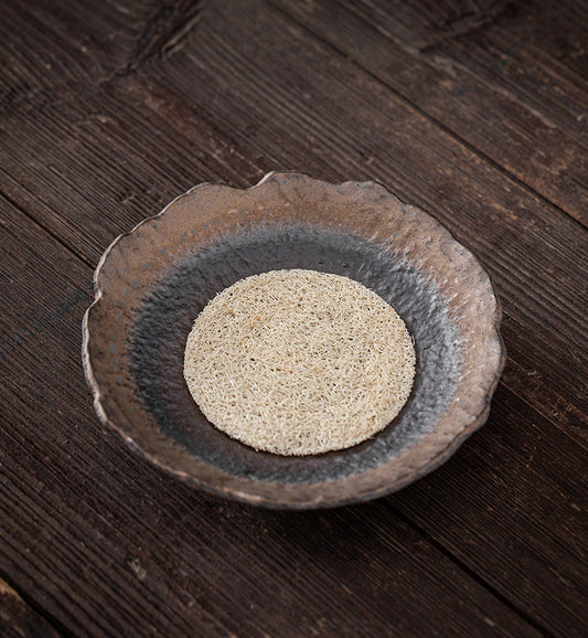 Handmade Stoneware Teapot Holder (Hu Cheng), Retro Style, Kungfu Teapot Stand, Teapot Tray, Gongfu Tea Accessories, Fruit/Snack Platter